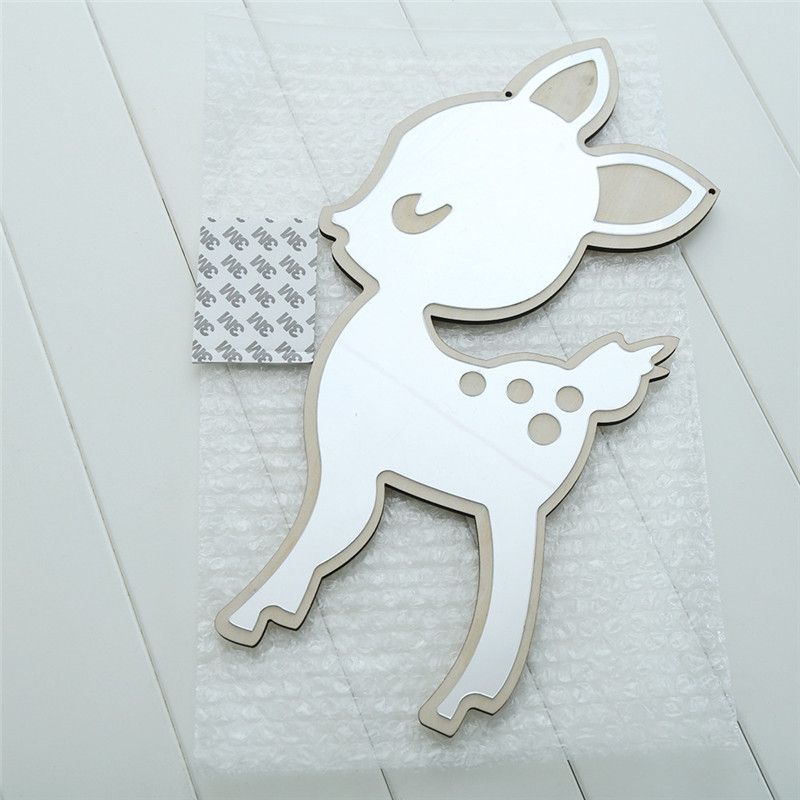Nordic Style Cute Animal Pattern Mirror Acrylic Wall