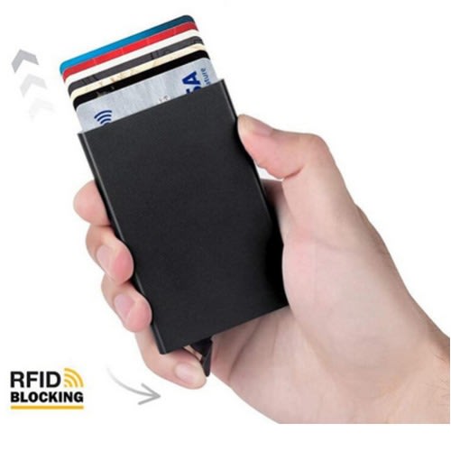 Stainless Steel Pop Up Automatic Atm Credit Card Holder