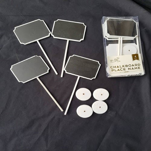 Mini Display Chalk Board Stands With  Erasable White Marker