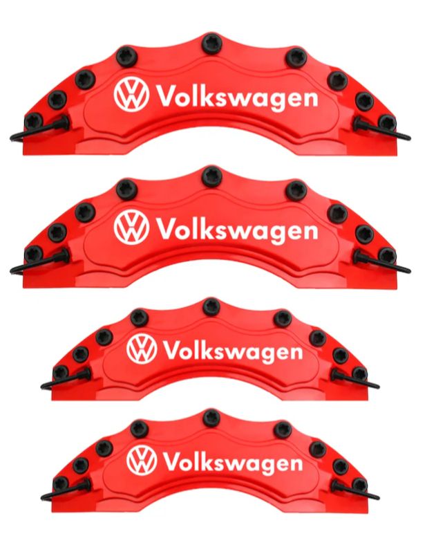 Caliper Covers - Red Brake Caliper Covers - 4 Pieces