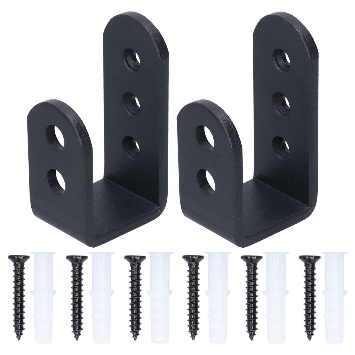 2Pcs Carbon Steel Bracket Exhibition Thicken Hook Wooden