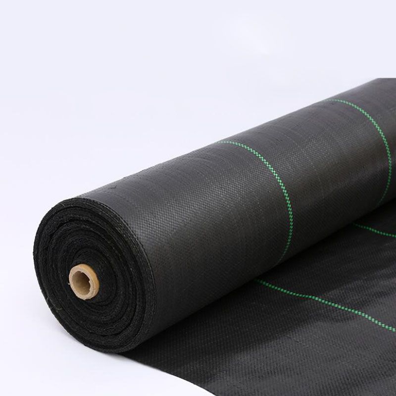 1/2/5M Anti GrCloth Garden Weed Control Fabric Farm-oriented Weed Barrier Mat Black