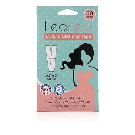 Fearless Tape - Womens Double Sided Tape For Clothing And Body - 50 Strips