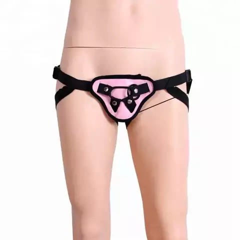 Strap On Harness Belt Sex Toy Prop - Pink Base