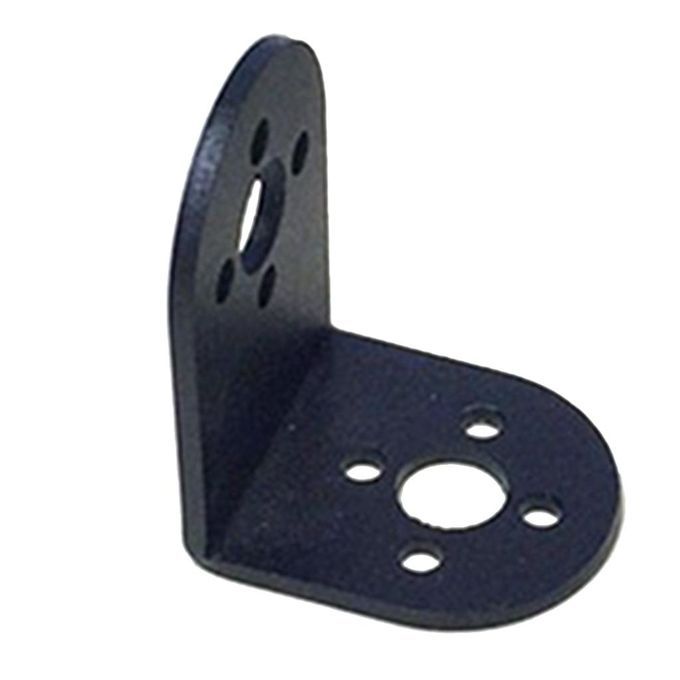 Black Metal L-Shaped Beam Bracket For  Arm/Humanoid /Servo