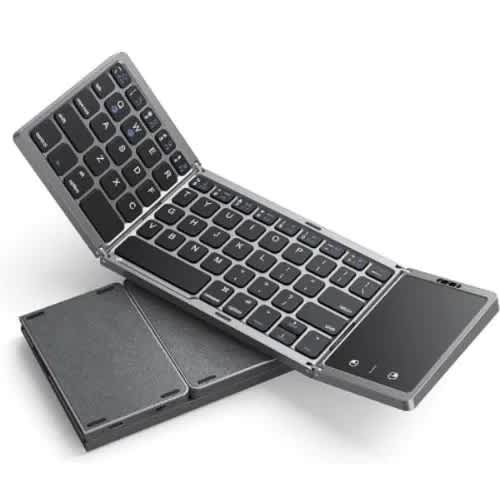 Foldable Keyboard With Touchpad