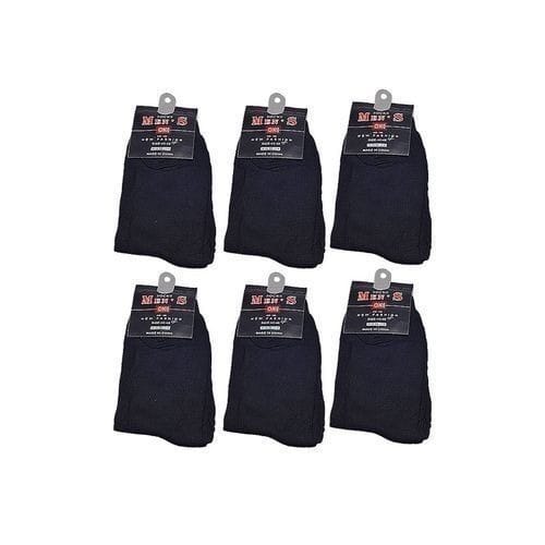 6 Pairs Of Socks- Black For Men And Women