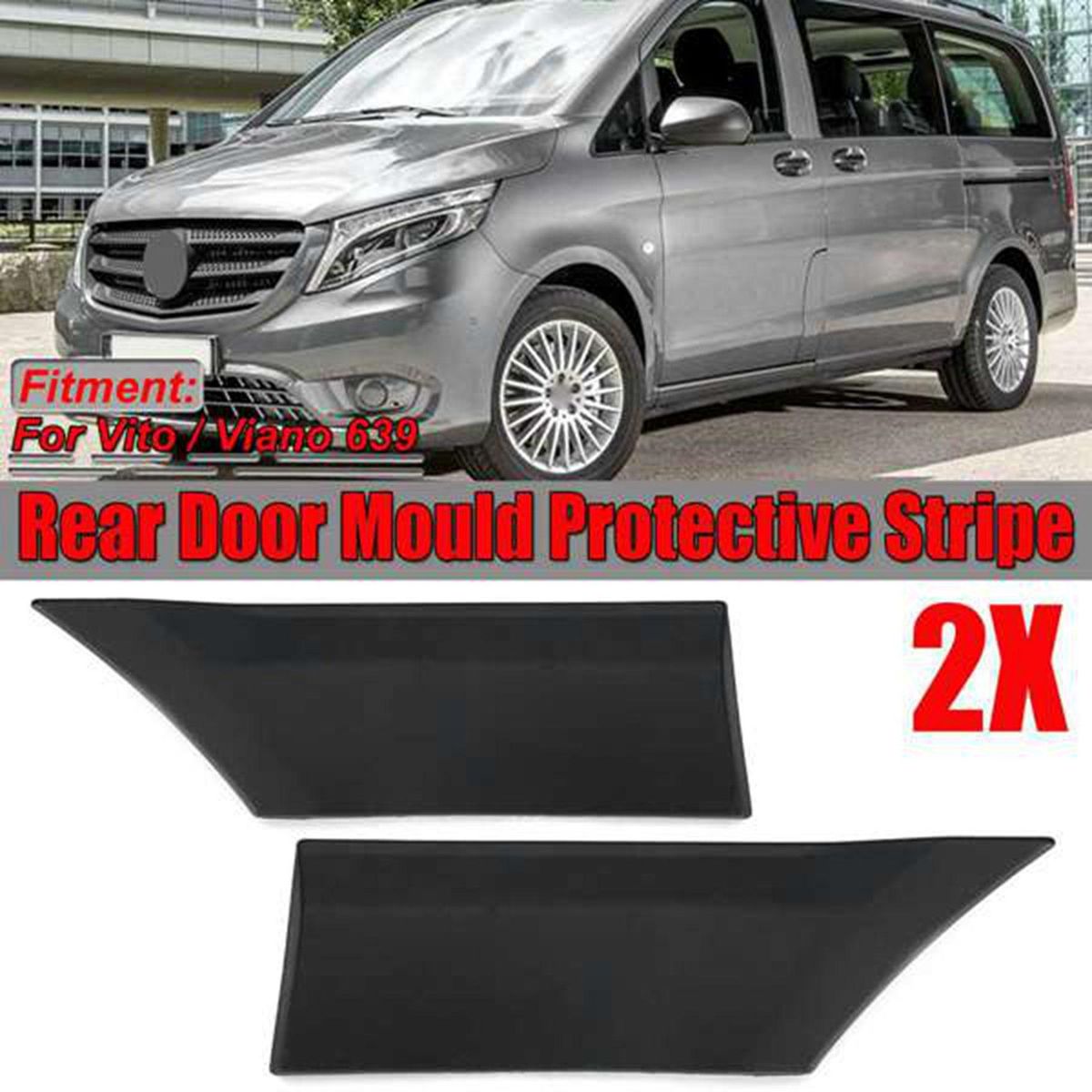 New Left/Right Car Rear Door Mould Protective Stripe
