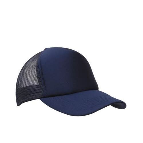 Plain Navy Blue Trucker Face Cap