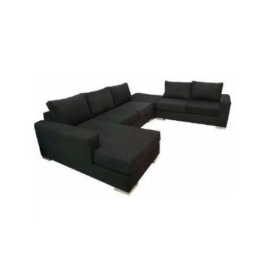 Pawafu U-shaped Sofa - Black