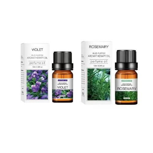 Plant Scented Diffuser Aromatherapy Oil - Violet/rosemary - 10ml X 2