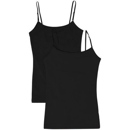 2pcs Camisole / Tank Top - Black