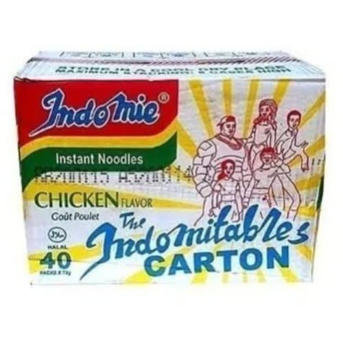 Indomie Chicken Flavored Noodles - 70g - 40 Pcs - Carton