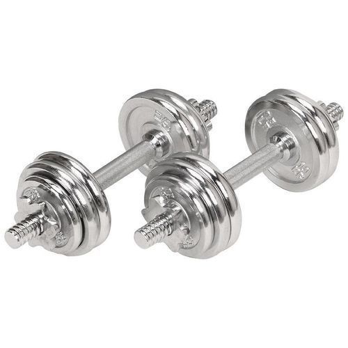 Adjustable 20kg Dumbbell Set- Silver