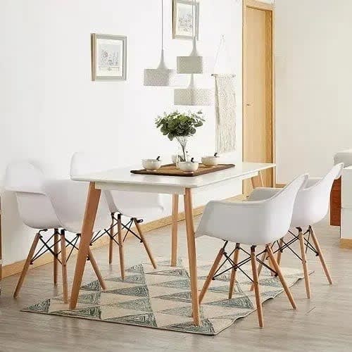 Dinning Table With 4 Chair Set - 60x60cm