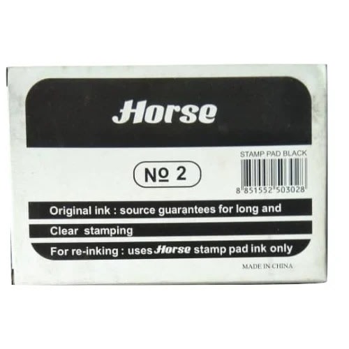 Horse Bout Stamp Pad-black