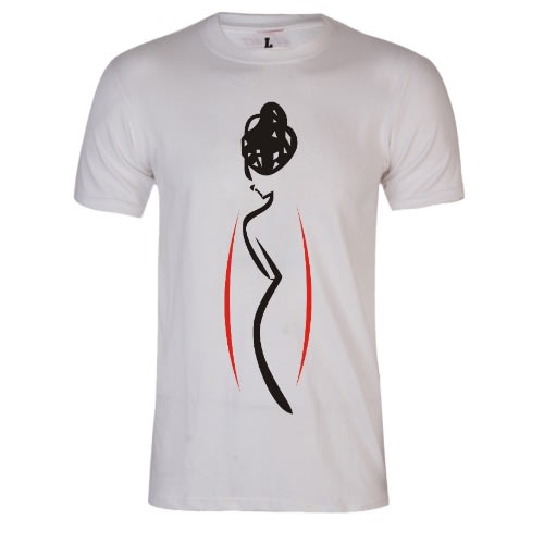 Honey Mood Flock Design T-shirt - White