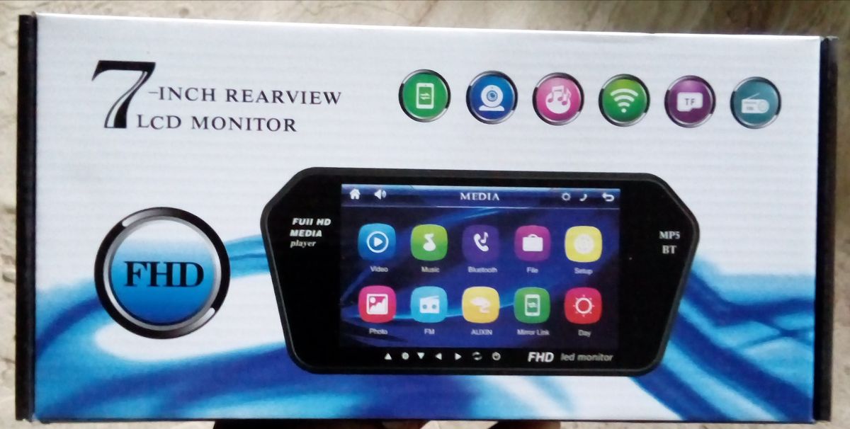 7" BLUETOOTH INNER MIRROR AND CAMERA