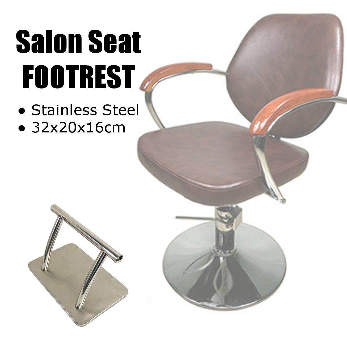Stainless Steel Footrest Barber Salon Tattoo Hairdressing Seat Floor Chair Stand Floor-standing Stainless Steel Pedal