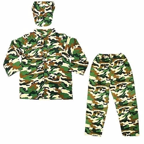 Full Set Military Camouflage Costume - Unisex