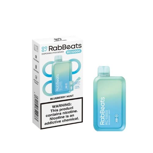 Rabbeats Rc10000 Rechargeable Disposable Device - 10000 Puffs - Blueberry Mint
