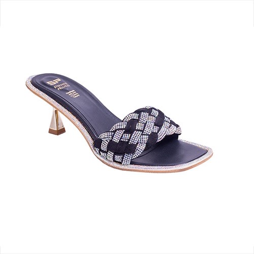 Low Heel Slippers- Black