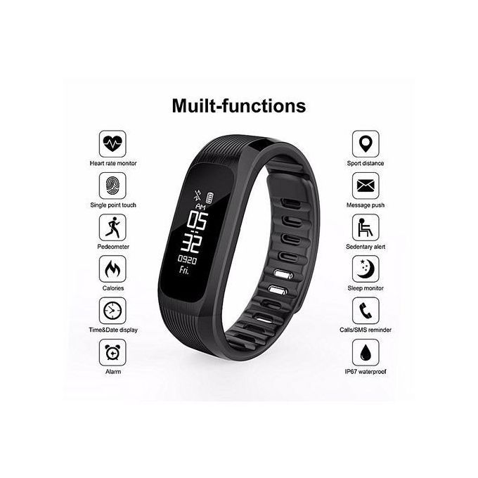 UP9 Smart Bracelet Fitness Tracker Heart Rate Monitor Smart Band Pulse Intelligent IP67 Waterproof Pedometer Wristband