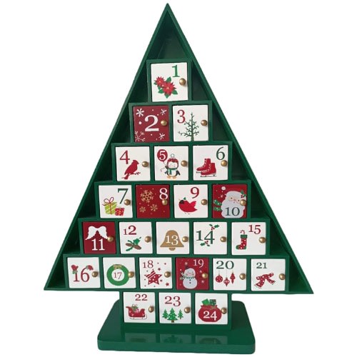 Christmas Wooden Tree Advent Calendar