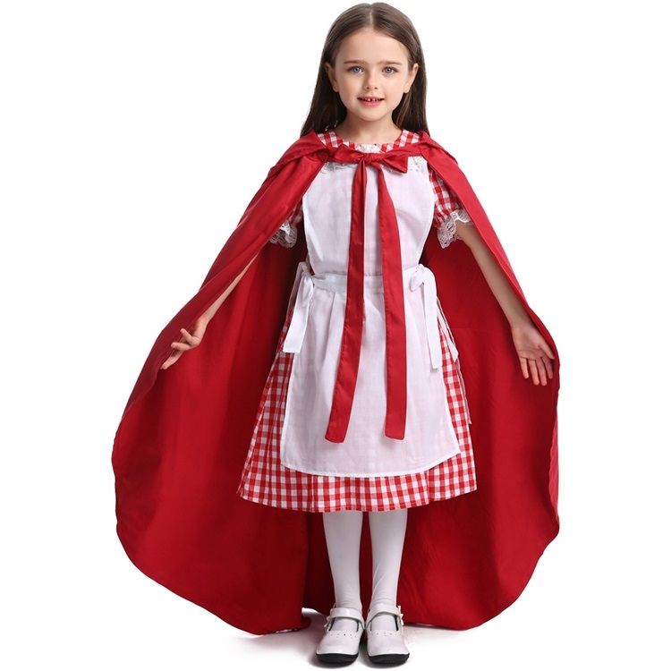 For Halloween Little Red Riding Hood Performance Costume XS