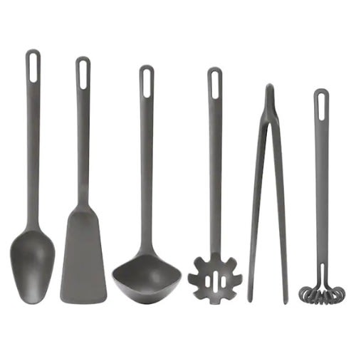 FullAndad 6-piece Kitchen Utensil Set, Grey