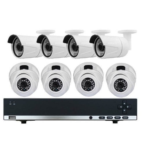 Cctv 8 Channel With 4 Indoors With 4 Outdoors