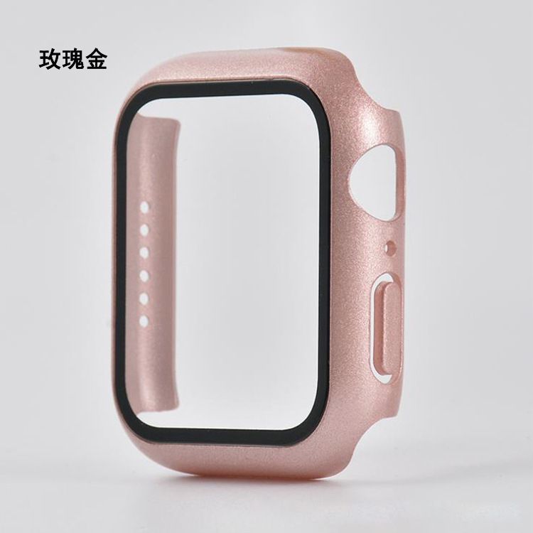 (Rose Gold)Cover For Apple Watch Series 8 Ultra 7 6 5 4 3 2 SE 2022 IWatch 49mm 40mm 41mm 44mm 45mm 40 41 44 45 49 Mm Case Screen Protector RA