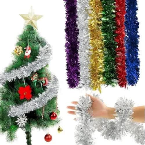 12pcs Tinsel For Christmas And Holiday Decoration