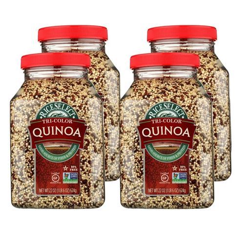 Tri Color Quinoa,Whole Grain,Non-GMO,Vegan,22oz 624g X 4
