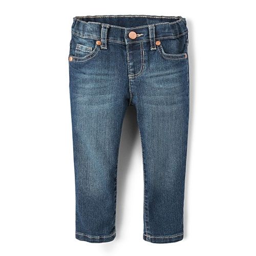 Girls Basic Med - Skinny Jeans -  Blue Wash