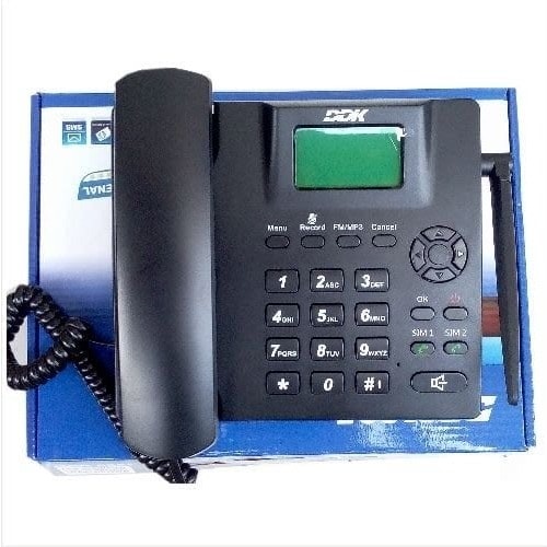 DDK Gsm Fixed Wireless Phone With Double Sim Slot + FM Radio