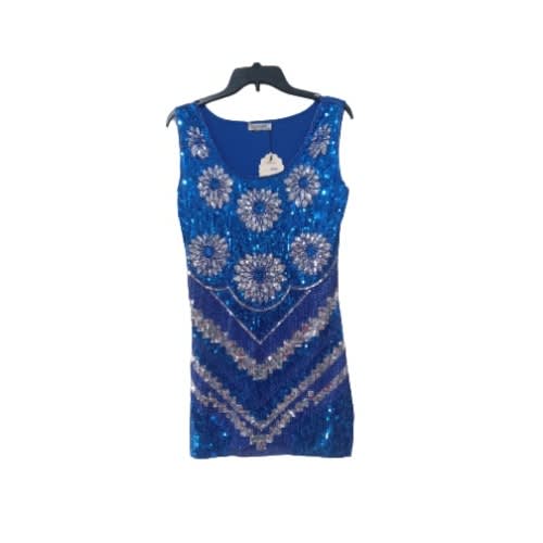 Women's Short Dress- Blue