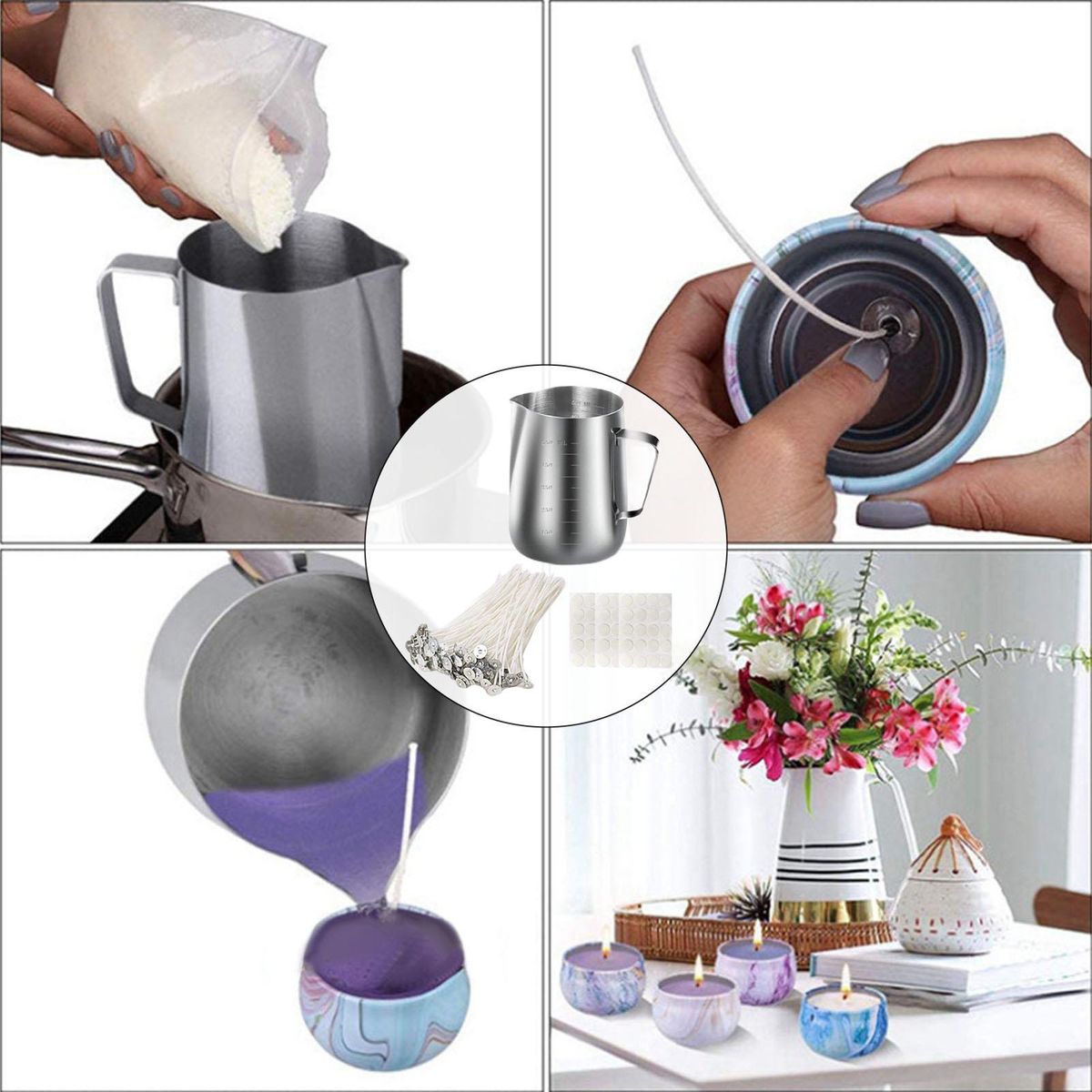 Candle Making Kit Supplies Adults Kids Soy  Set 2