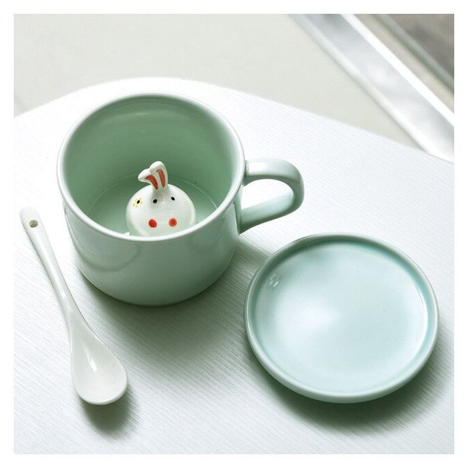 Ceramic Coffee Mug 3D Milk Cup