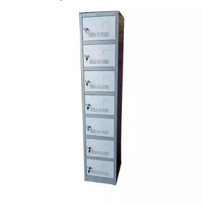 7 Doors Metal Box Storage Lockers.