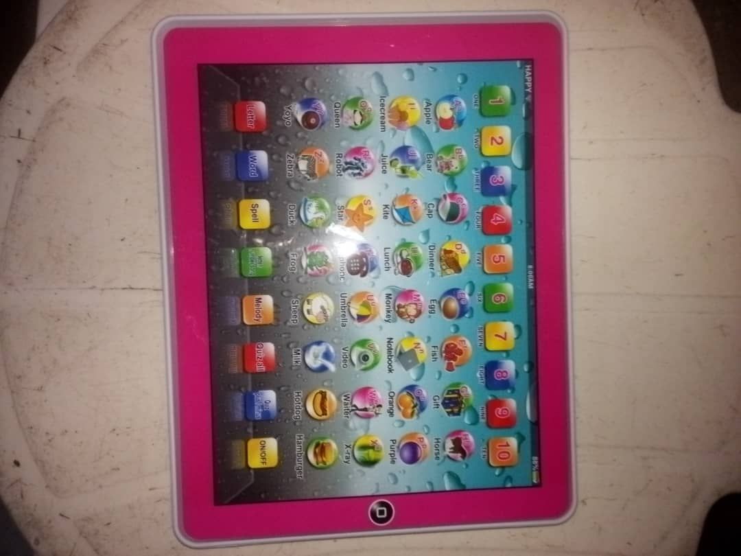 Kid's Sweety Learning Educational ABC 123 Easy Computer Ipad Tablet Toy +FREE Batteries+Toothbrush