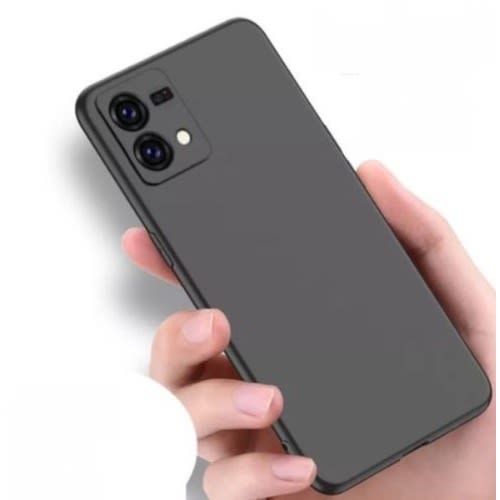 Silicone Back Case For Oppo Reno 7 4G- Black