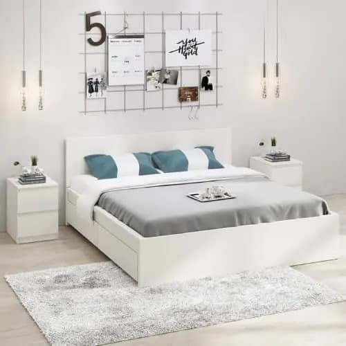 Paolo Bedframe 6ft By 6ft - White