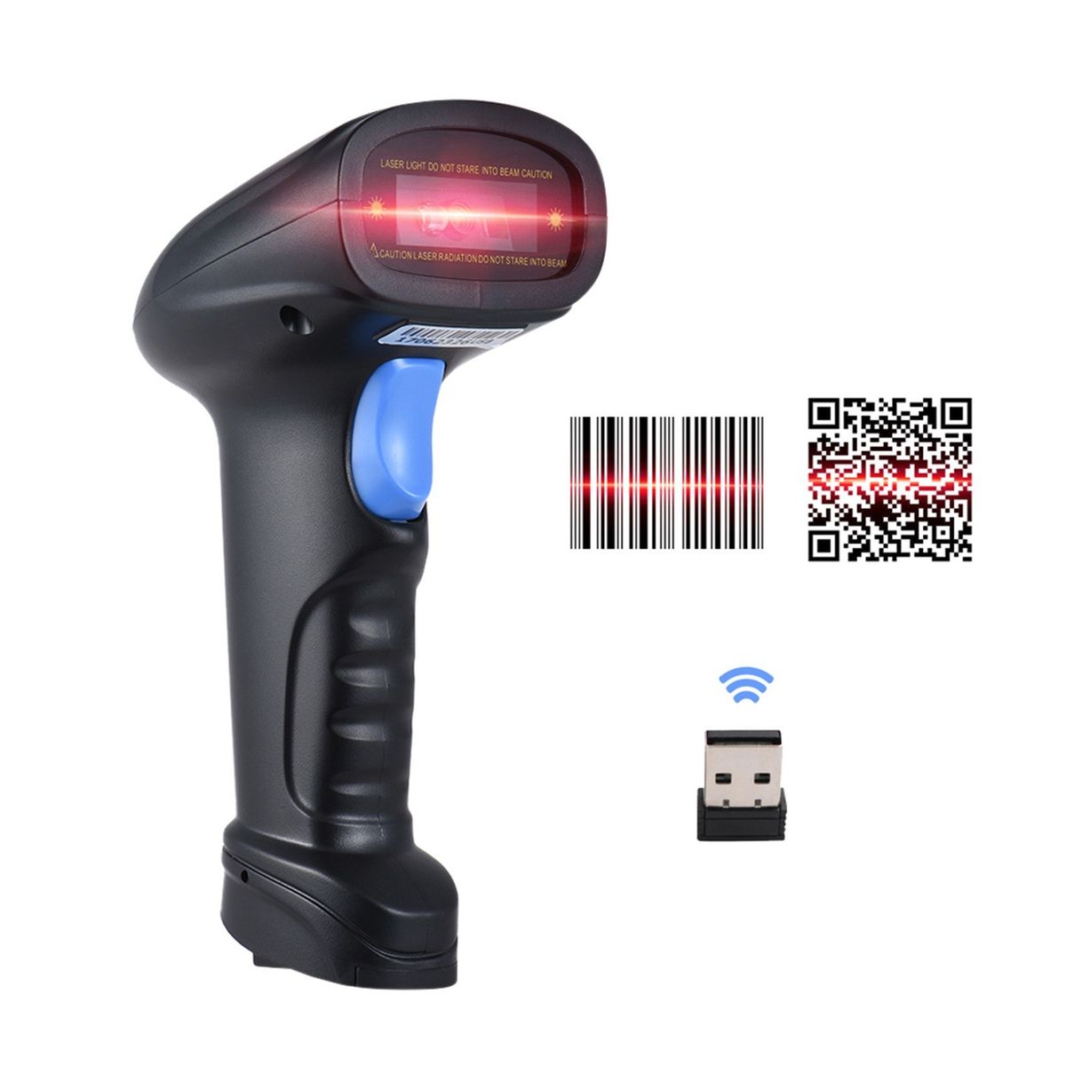 Handheld 2.4G Wireless 1D/2D/QR Barcode Scanner Bar Code