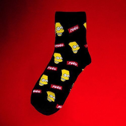 Halajuku Men Socks Creative Mood Printed Word