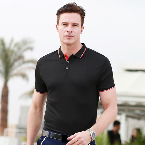Dry Fast Men Outdoor Sports Golf Short Sleeve Polo Shirts