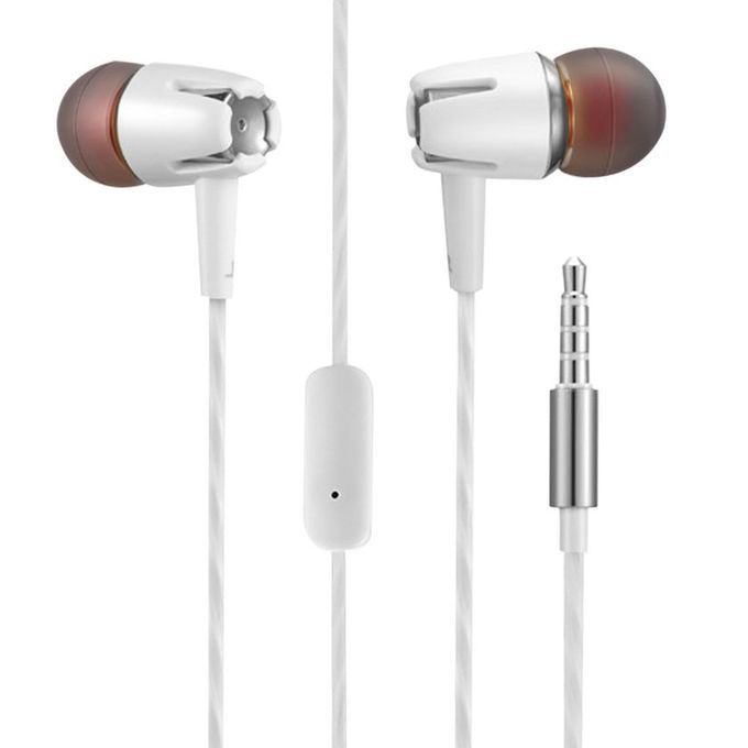 Universal Wired Stereo Deep B Mini In-ear Earphone With Mi Rophone For Phone-si Ery Grey