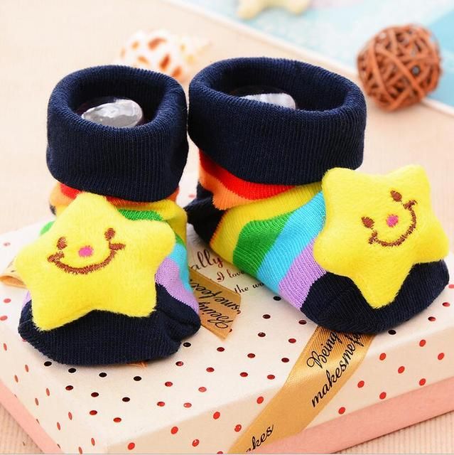 Baby Socks Slipper Newborn Anti Slip Animal Kids Toddlers