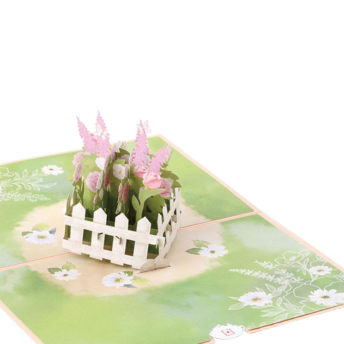 1 Set Greeting Card DIY Handwriting 3D Foldable Fathers Day Blessing Card Dark Orange