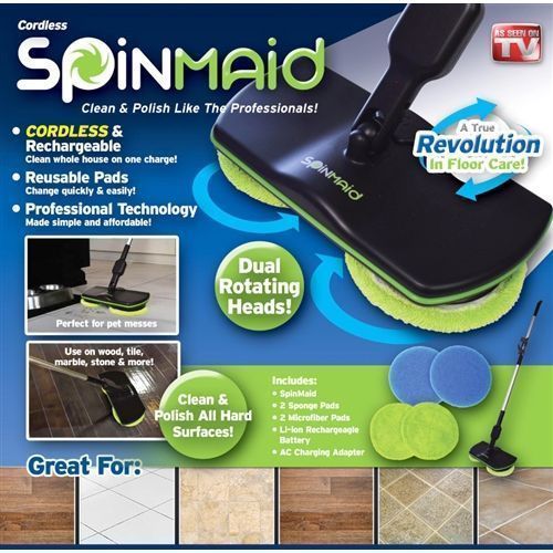 Super Maid Cordless Electric Spinning Mop,Rechargeable(spin)